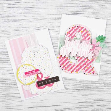 Oh my Heart Cards - Pink Paislee