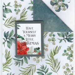Paper Rose Winter Blooms Christmas cards