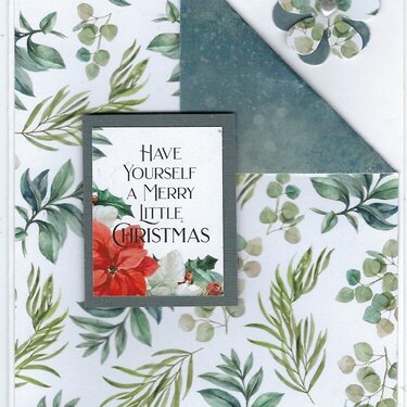 Paper Rose Winter Blooms Christmas cards