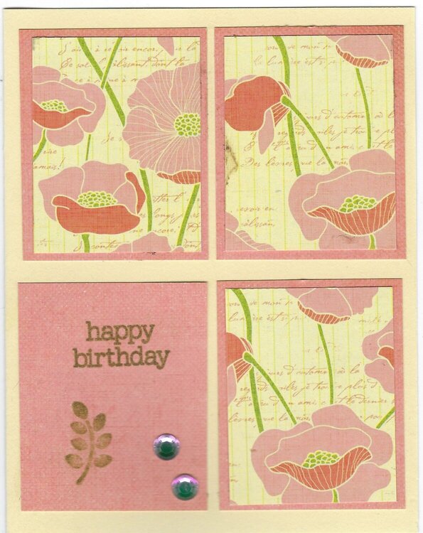 Cards for Kindness - Happy Birthday - peach
