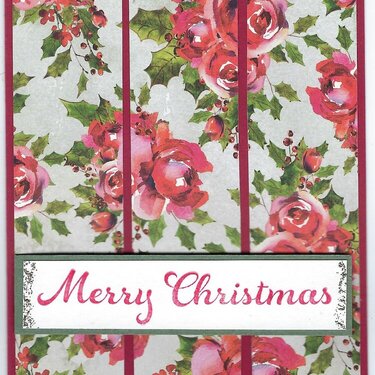 Rosy Cosy Christmas card