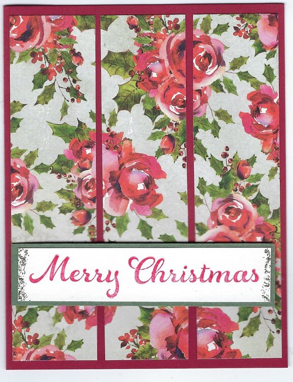 Rosy Cosy Christmas card