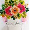 Flower jar card+ free template