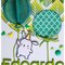 Accordion balloon handmade card