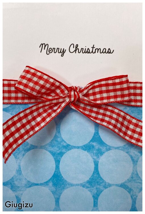 Printable Christmas cards with bows 