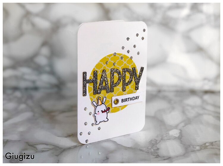 Easy Handmade Glitter card