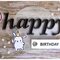 Bunny & Balloon Birthday card