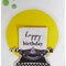 Handmade typewriter birthday card