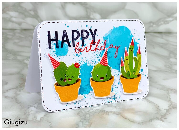 Cactus birthday card