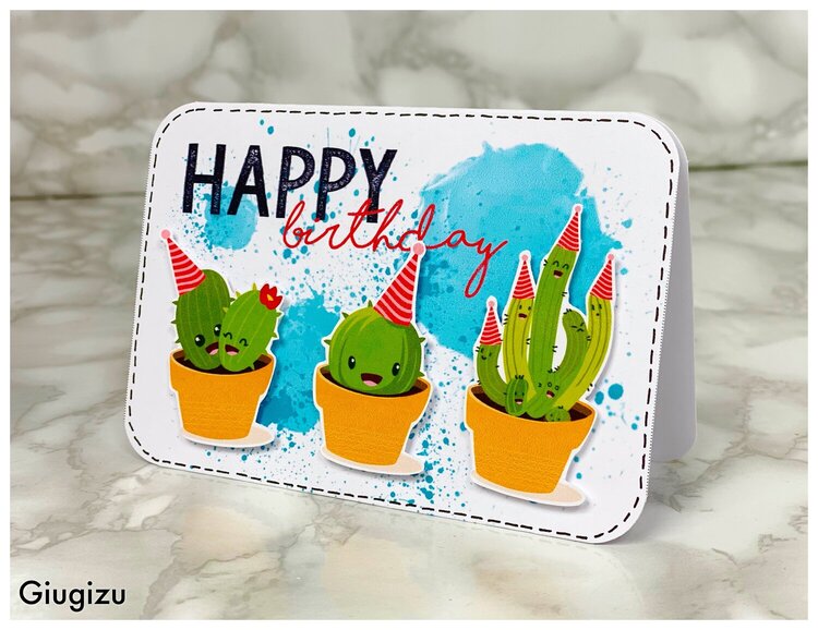 Cactus birthday card