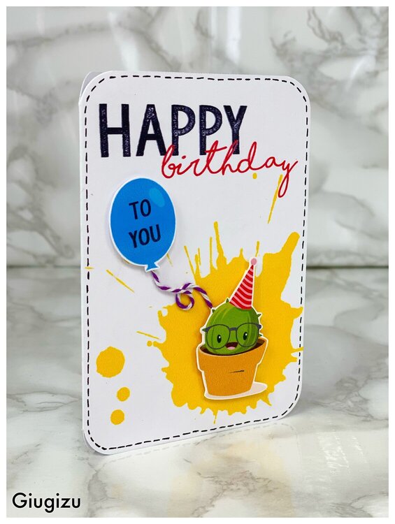 Cactus birthday card