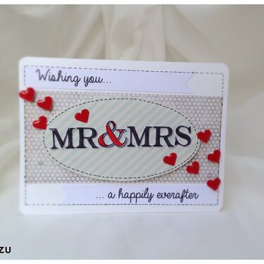 Mr & Mrs Wedding card