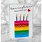 Doodle cake birthday card + free template