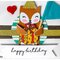 Little fox birthday card