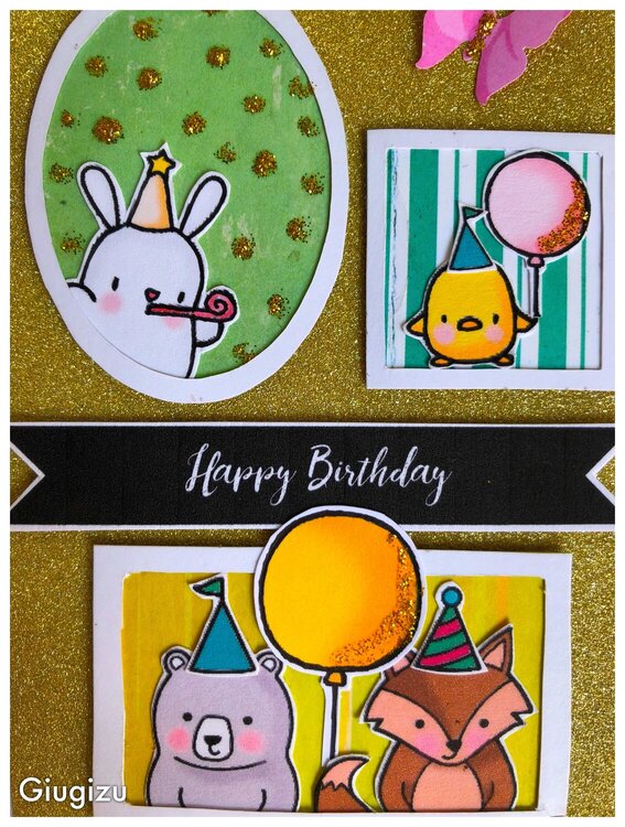 Handmade Frames Birthday Card (+template)