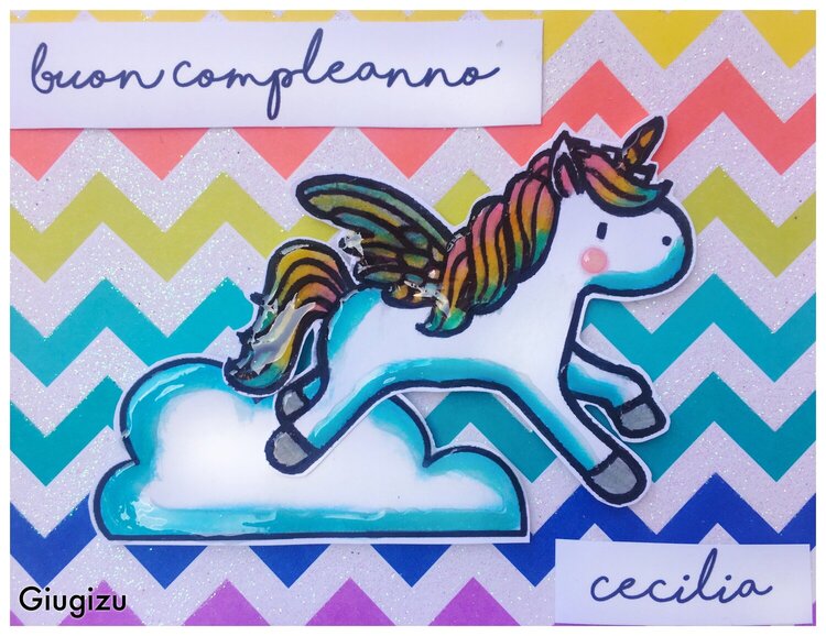 Handmade Unicorn Birthday Card