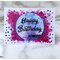 Handmade birthday card using nailpolish
