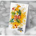 3D flowers birthday card