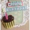 Jar & Cupcake handmade birthday card