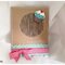 Woodgrain & cupcake birthday card