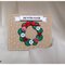 Button wreath Christmas card