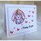 Easter bunny card with matching treats bag