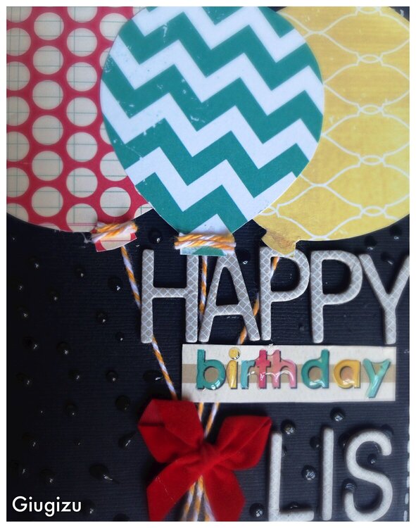 Ballons birthday card
