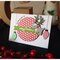 Patterned circle Christmas card