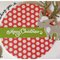 Patterned circle Christmas card