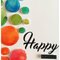 Watercolor dots birthday card