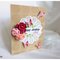Butterflies & flowers handmade birthday card