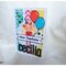 Stripes and balloons birthday card