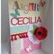 Magazine cut outs and 3d paper flower bday card