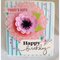 3D flower and tags birthday card