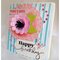 3D flower and tags birthday card