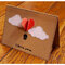 Heart shaped hot air baloon Valentine's Day Card