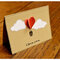 Heart shaped hot air baloon Valentine's Day Card