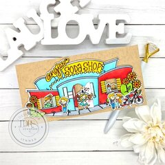 Soda Shop Mini Slimline Card