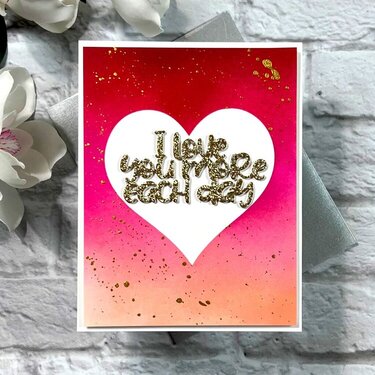 Ink Blended Love Card