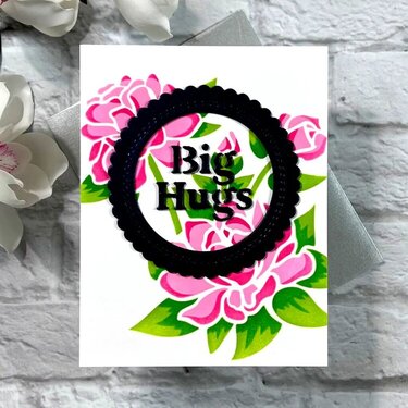 Big Hugs Gardenia Card