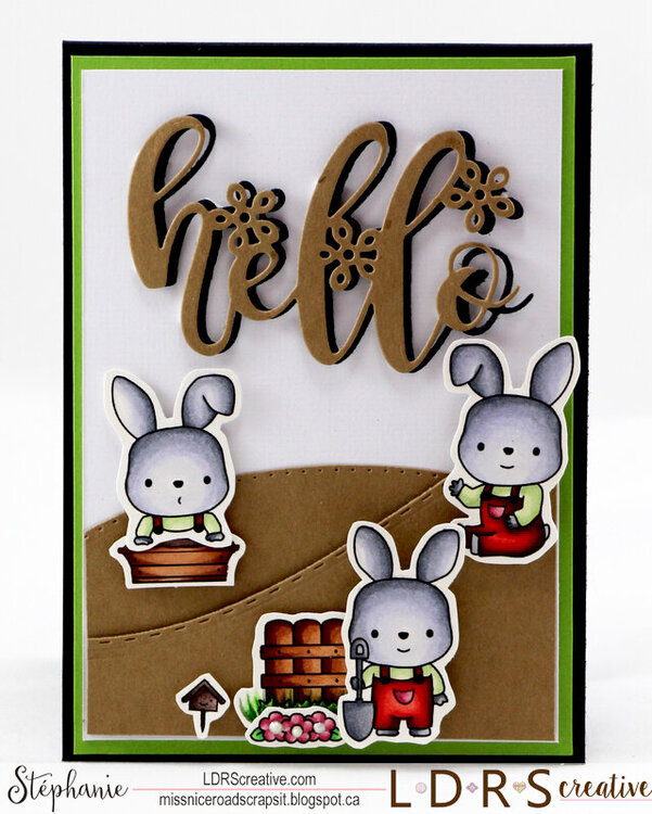 Bunny Stamp and Die Card