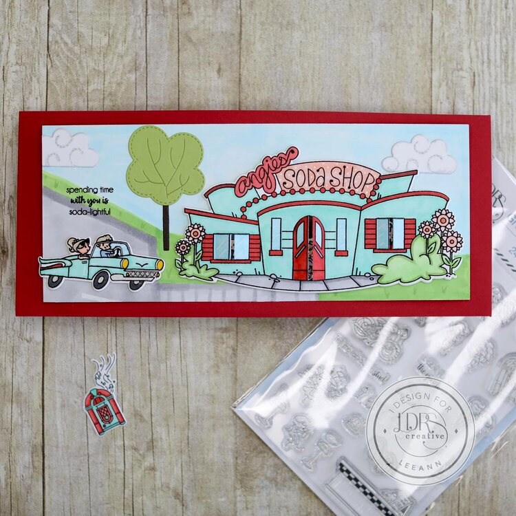 Soda Shop Slimline Card