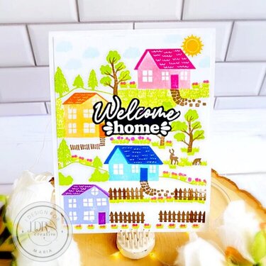 Welcome Home Stamped Card