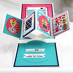 Twirling Pop Up card