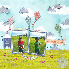 Oh Happy Day Scrapbook Page
