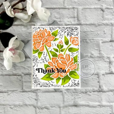 Thank You Gardenia Card