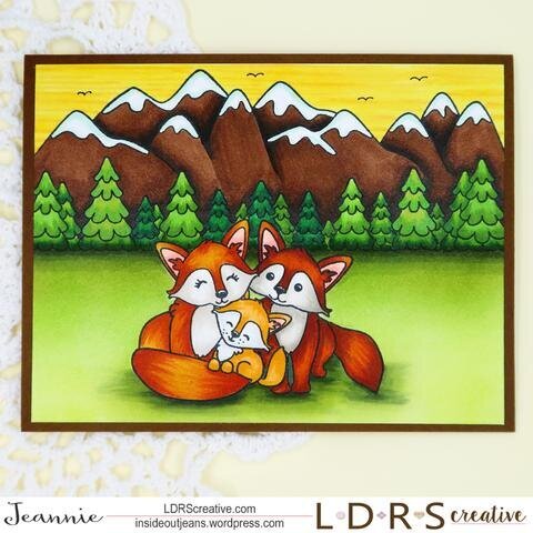 Scene Card - Foxes in the mountains