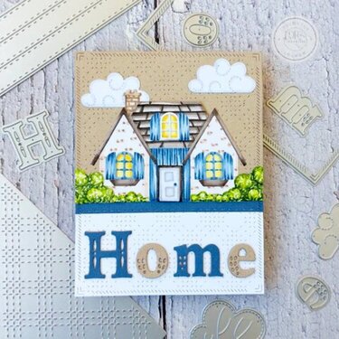 Die Cut Home Card