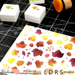 Using LDRS Hybrid inks for stenciling and envelop art mail!