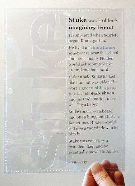 Imaginary Friend - Clear Page